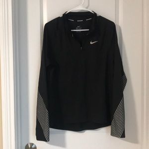 Nike Running Black Dri-Fit Quarter Zip - L